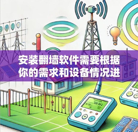 安装翻墙软件需要根据你的需求和设备情况进行选择。以下是一些常见的翻墙软件及其特点