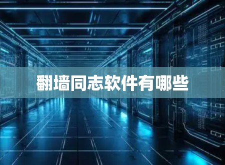 翻墙同志软件有哪些