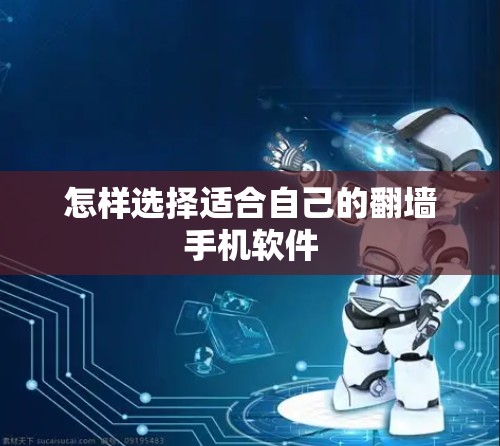 怎样选择适合自己的翻墙手机软件