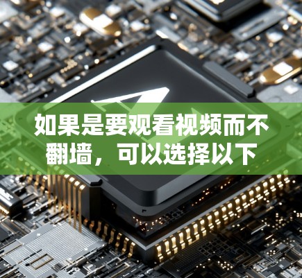 如果是要观看视频而不翻墙，可以选择以下几种免费或非翻墙的软件