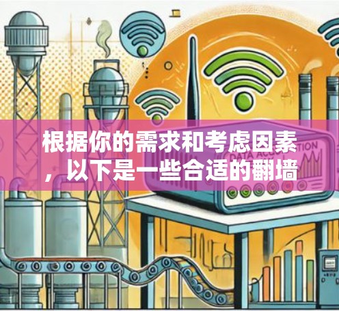 根据你的需求和考虑因素，以下是一些合适的翻墙软件推荐，供你参考